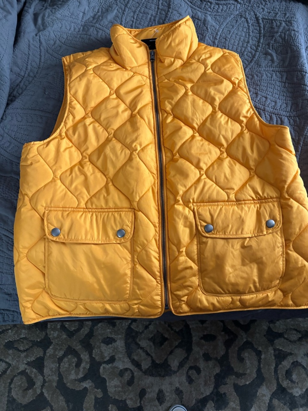 Yellow Quilted Women’s ' Puffer Vest - Lightweight